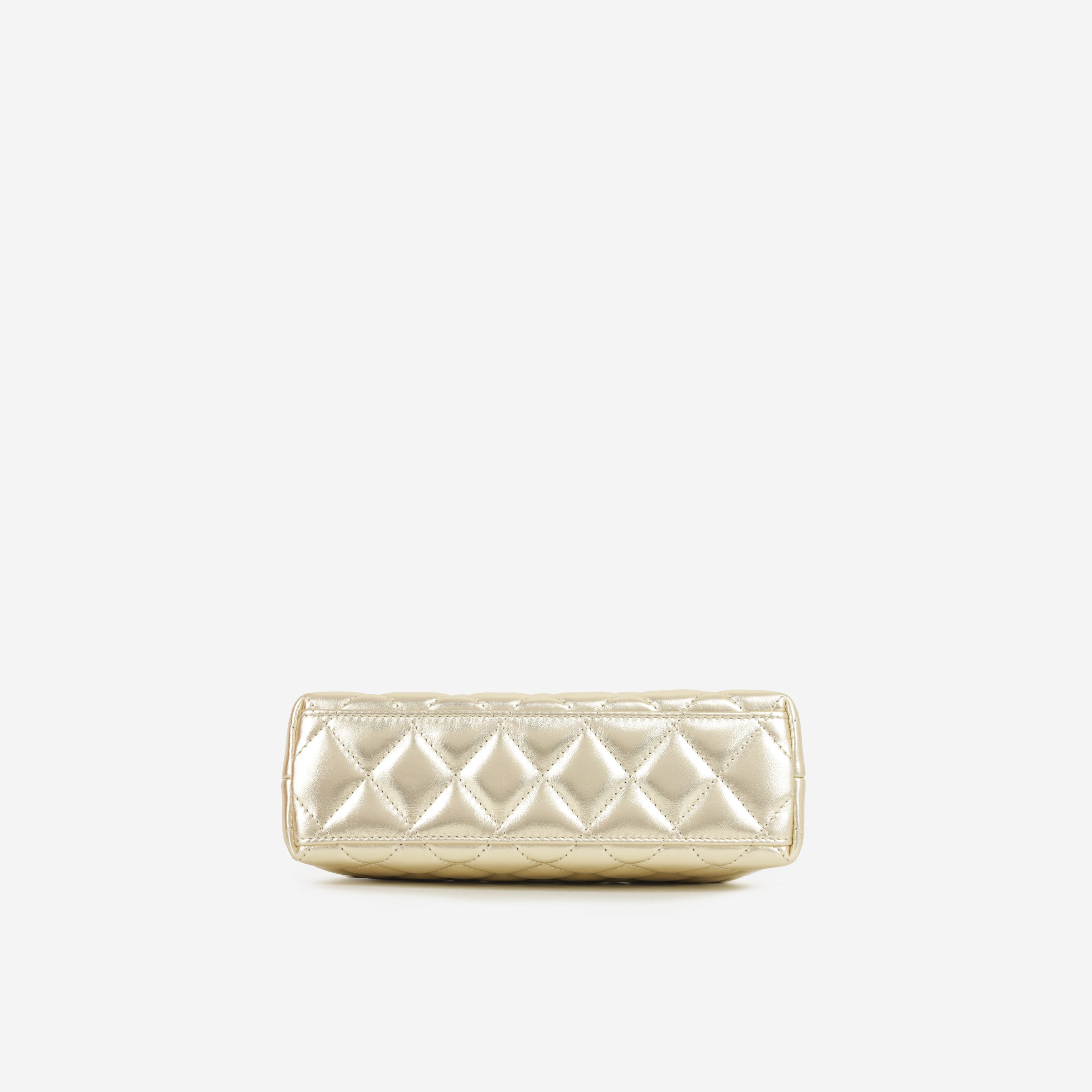 Chanel Small Kelly Re-Edition - Champagne Metallic Lambskin | Champagne Gold Hardware