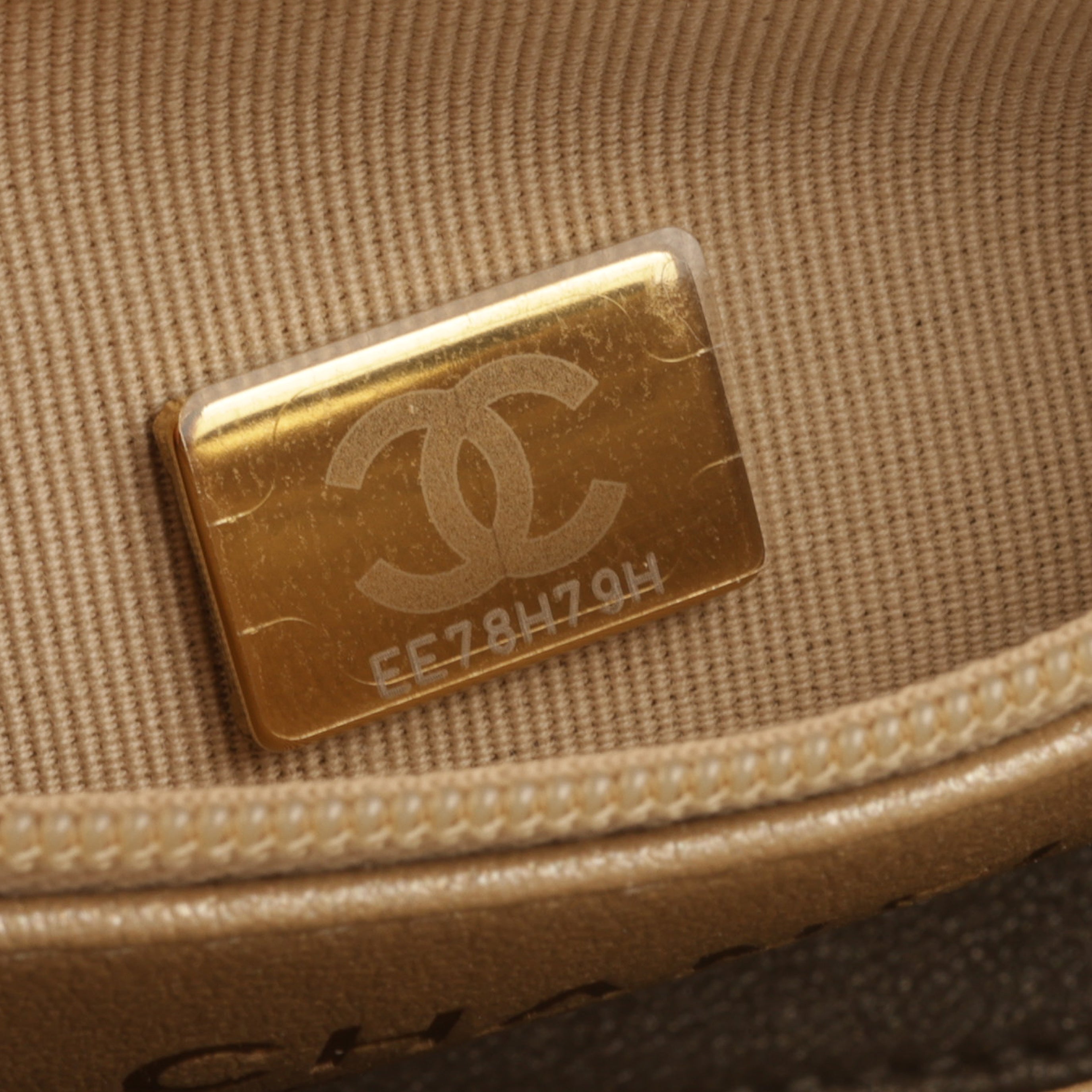 Chanel Small Kelly Re-Edition - Champagne Metallic Lambskin | Champagne Gold Hardware