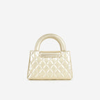 Chanel Small Kelly Re-Edition - Champagne Metallic Lambskin | Champagne Gold Hardware