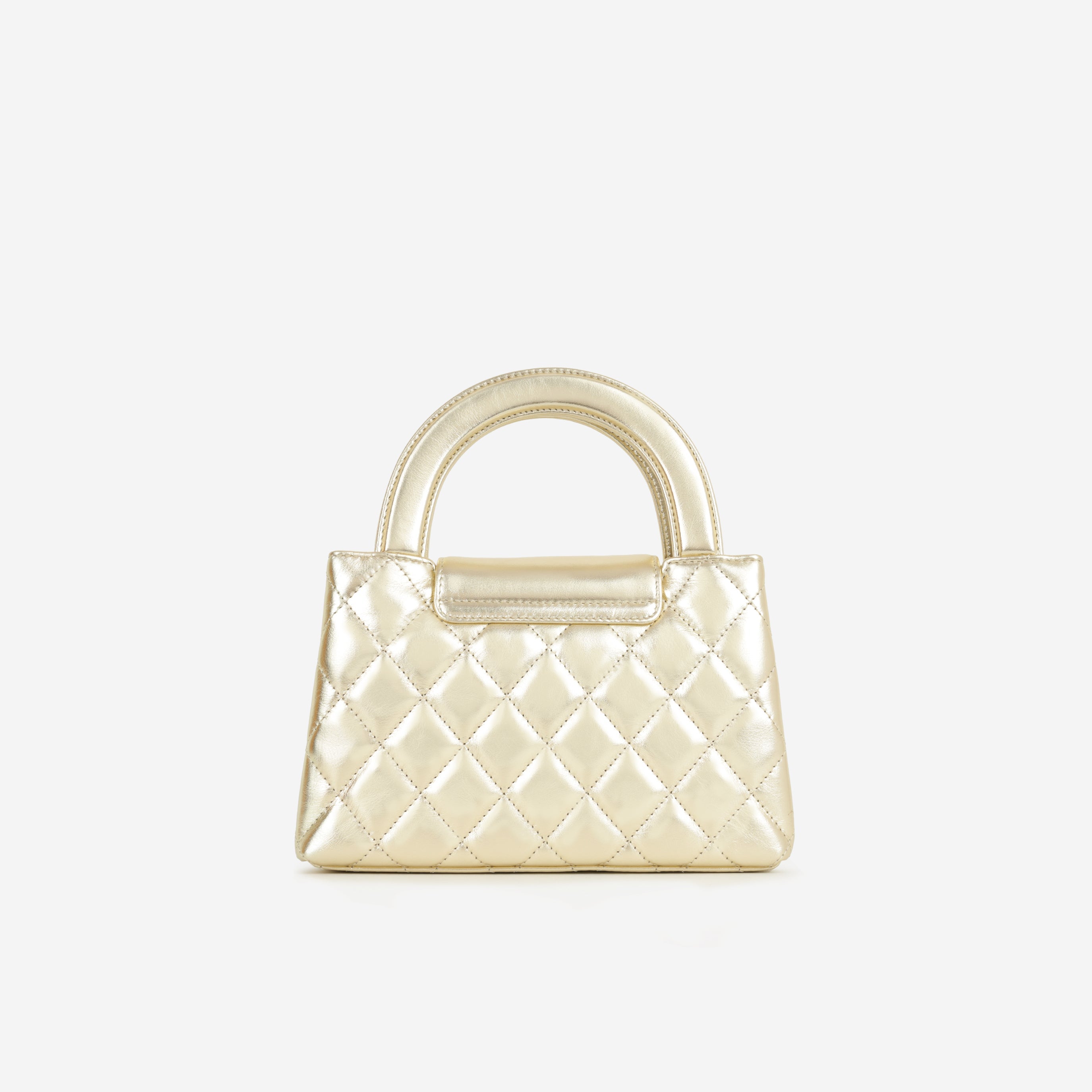 Chanel Small Kelly Re-Edition - Champagne Metallic Lambskin | Champagne Gold Hardware