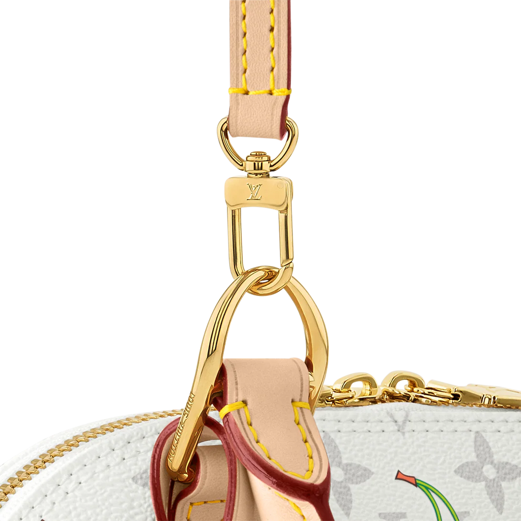 Louis Vuitton x TM Alma BB Monogram cherry coated canvas