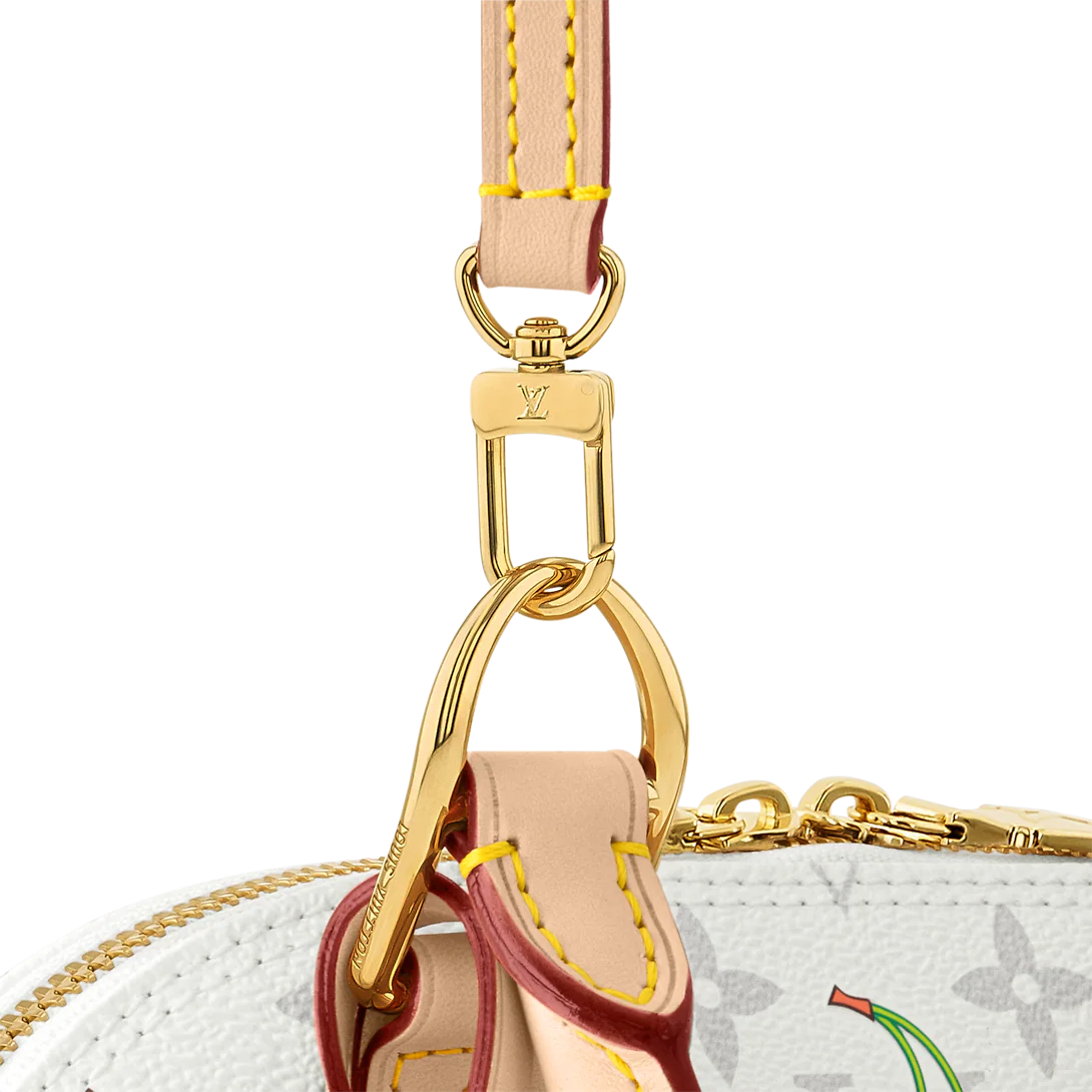 Louis Vuitton x TM Alma BB Monogram cherry coated canvas