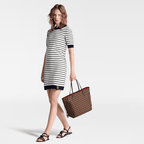 Louis Vuitton Neverfull MM Monogram Mid Size Cherry Red Tote