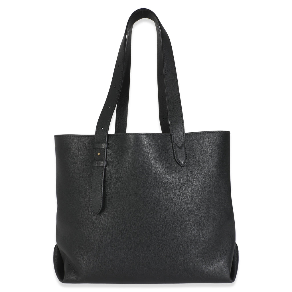 Louis Vuitton Black Grained Calfskin Low Key Cabas MM