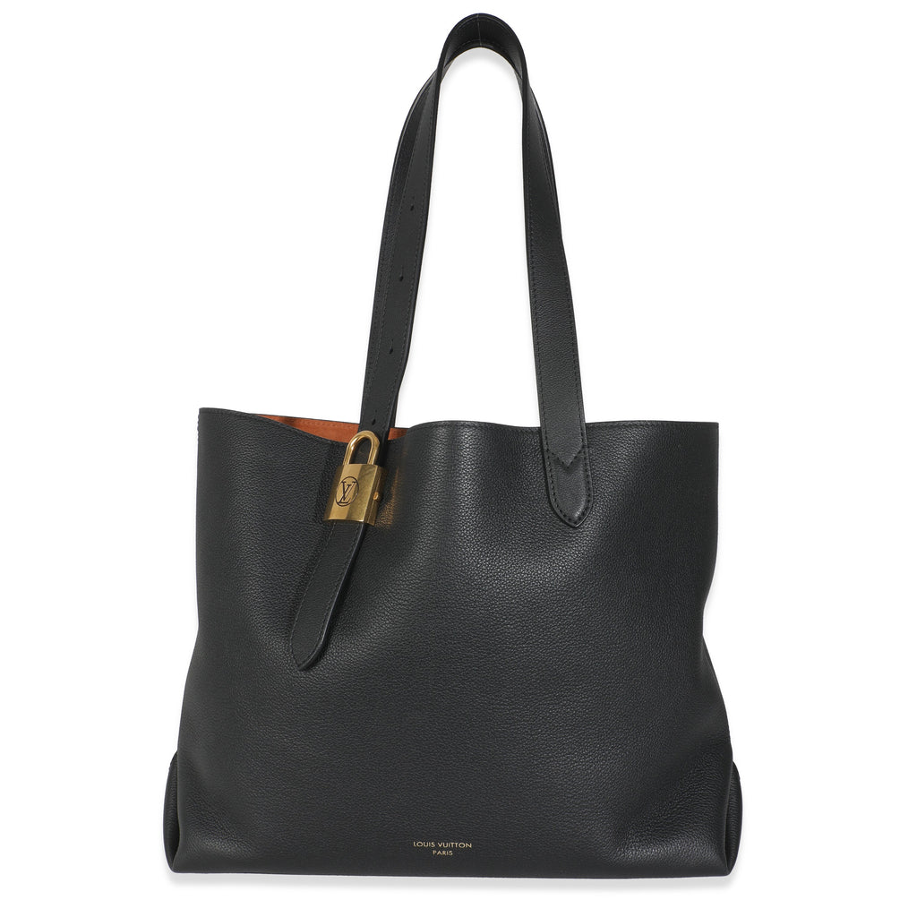 Louis Vuitton Black Grained Calfskin Low Key Cabas MM