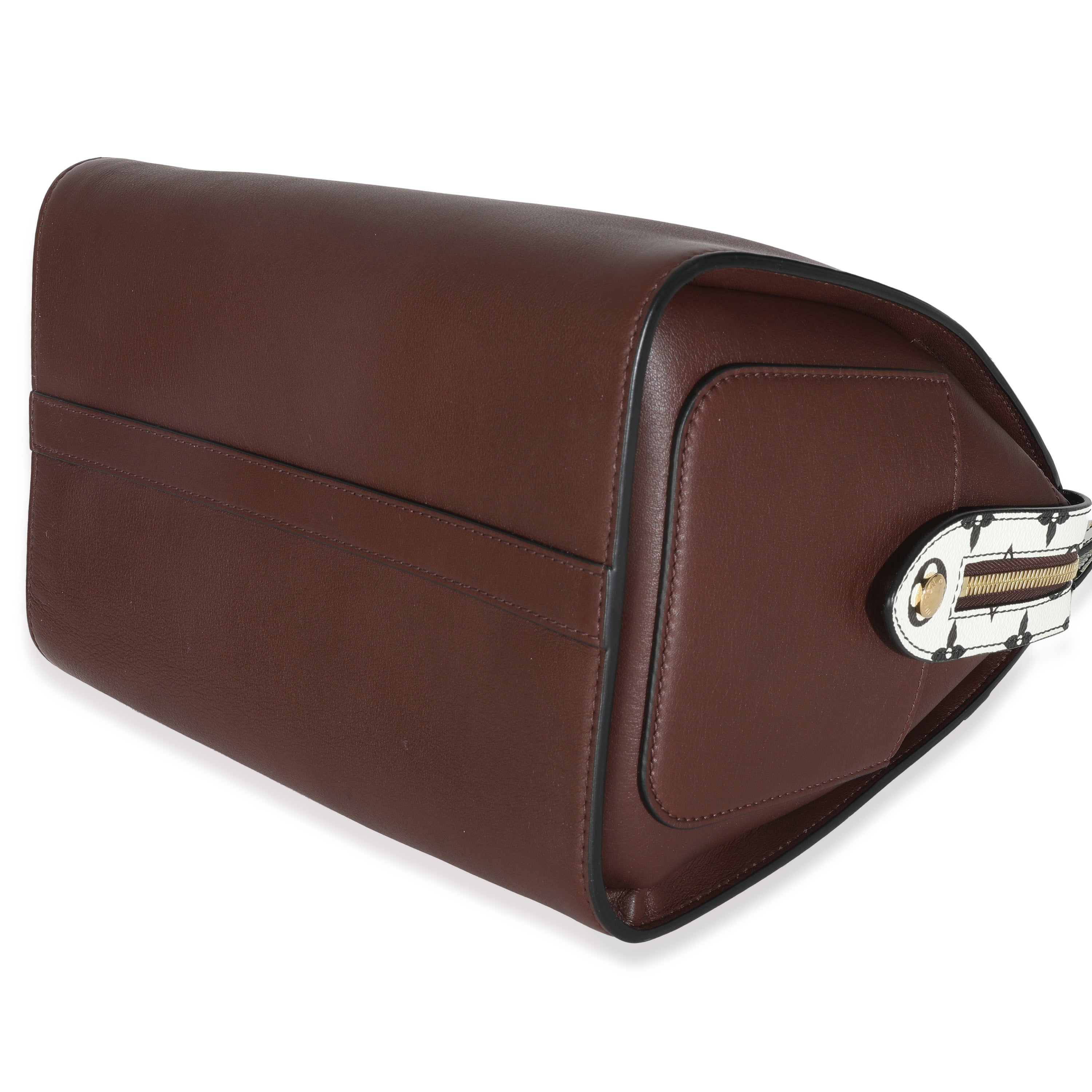 Louis Vuitton Burgundy Calfskin Speedy Amazon MM