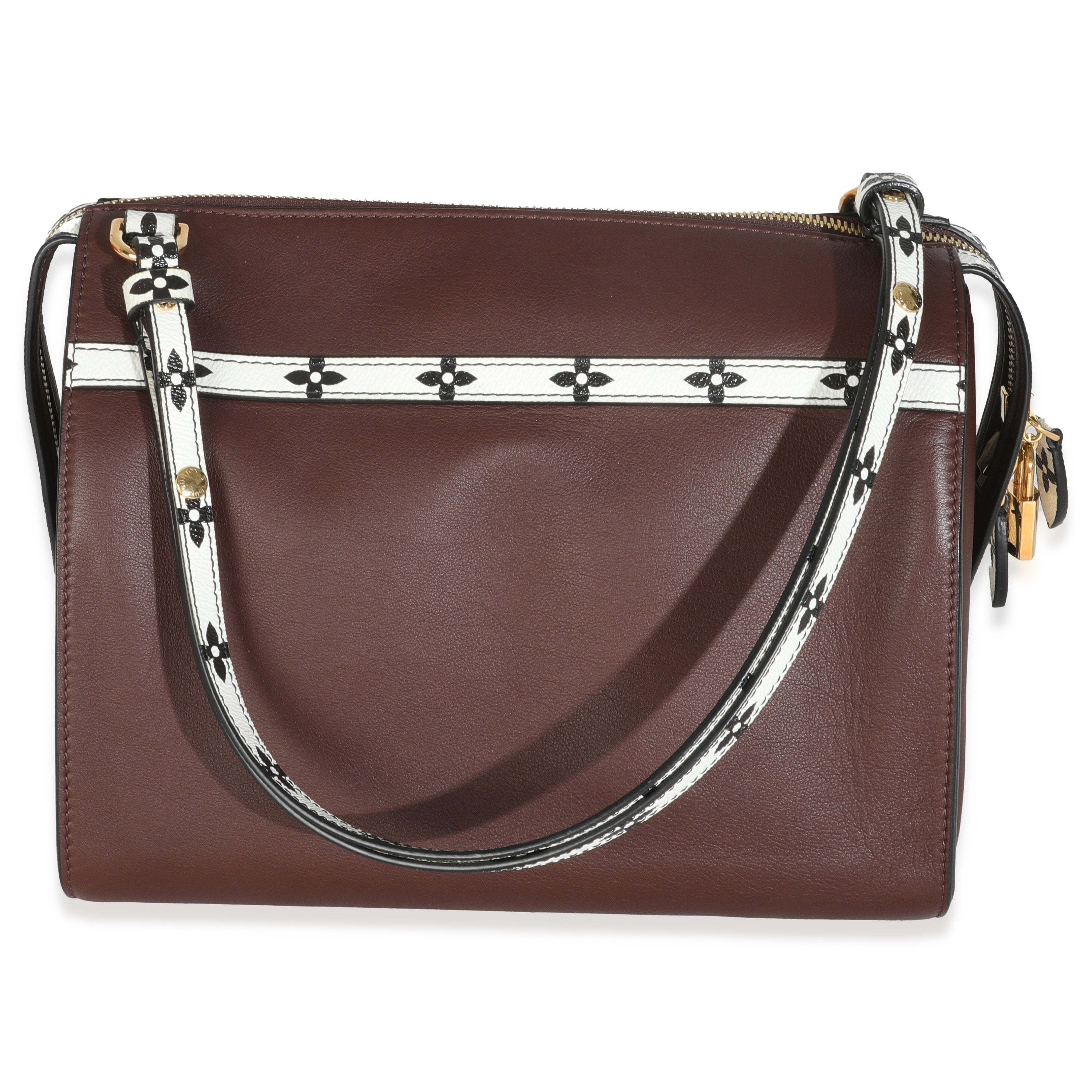 Louis Vuitton Burgundy Calfskin Speedy Amazon MM