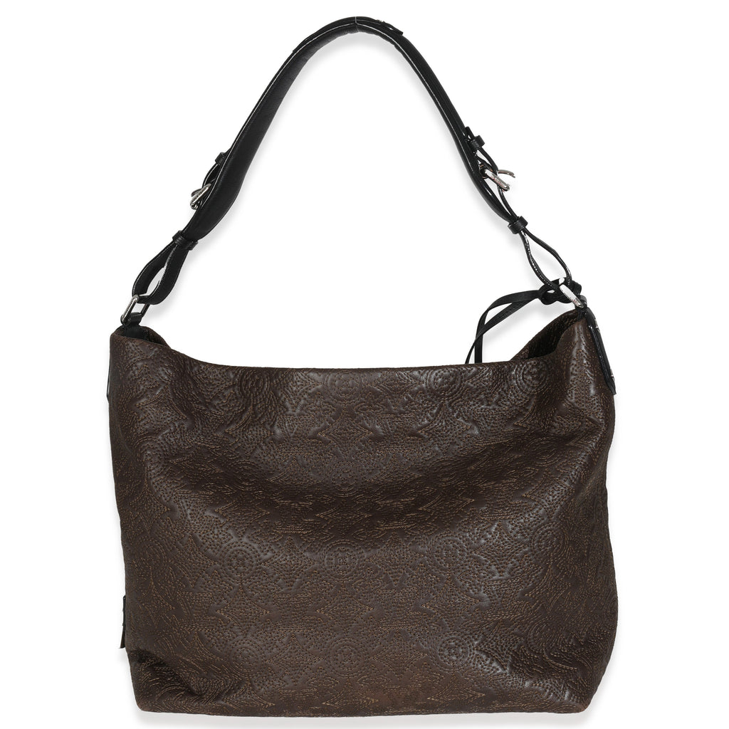 Louis Vuitton Olive Monogram Lambskin Antheia Hobo