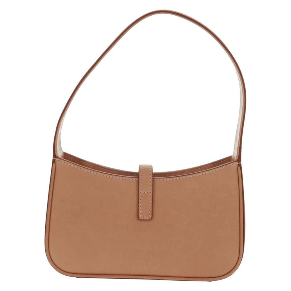 Saint Laurent Le 5 A 7 Hobo Leather Beige Leather Handbag (Authentic Pre-Loved)