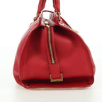 Saint Laurent Classic Y Cabas Leather Red Leather Handbag (Authentic Pre-Loved)