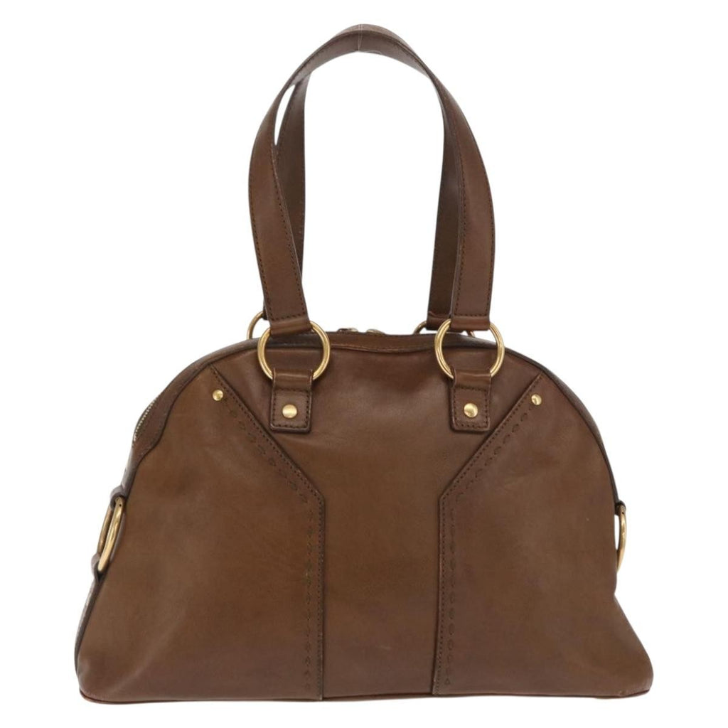 Saint Laurent Muse Dome Bag Leather Brown Leather Handbag (Authentic Pre-Loved)