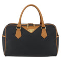 Saint Laurent Vintage Handbag Canvas Black Canvas Handbag (Authentic Pre-Loved)