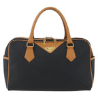 Saint Laurent Vintage Handbag Canvas Black Canvas Handbag (Authentic Pre-Loved)