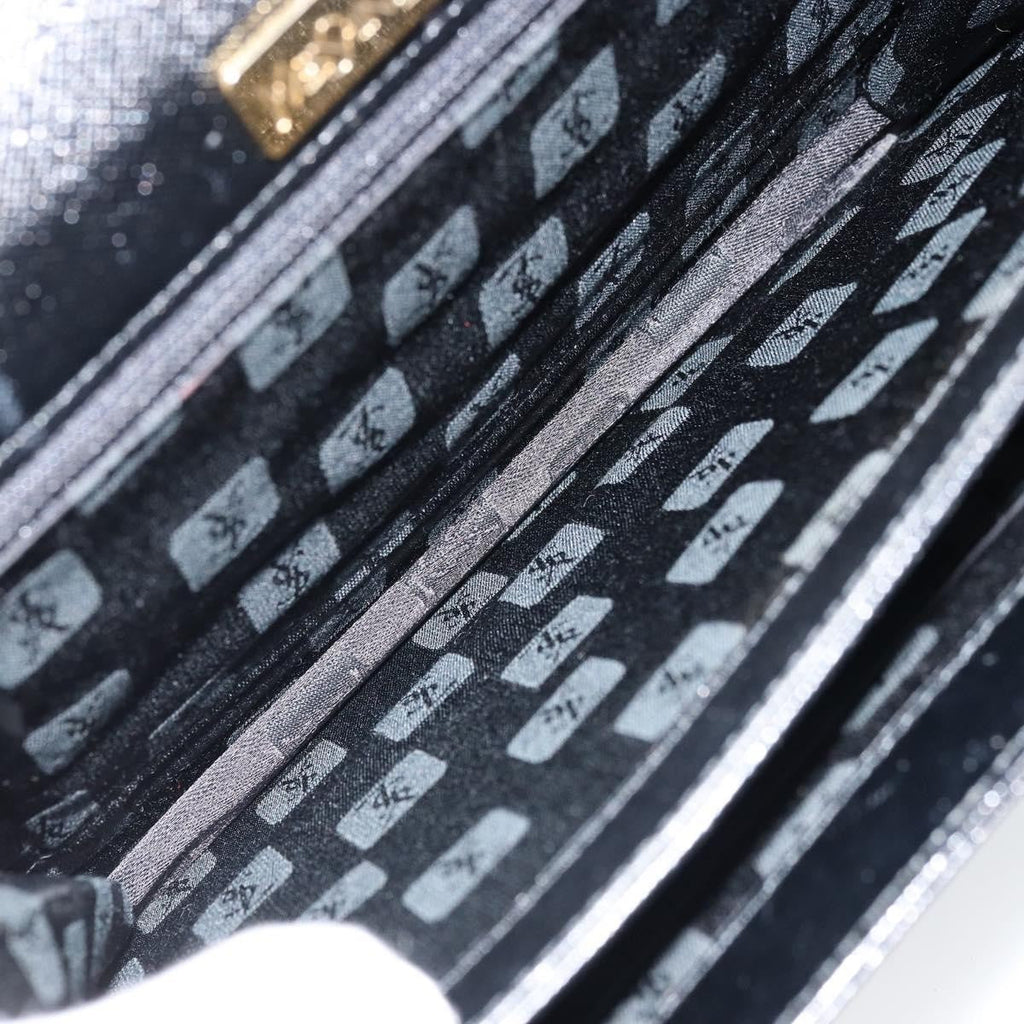 Saint Laurent Vintage Handbag Leather Black Leather Handbag (Authentic Pre-Loved)