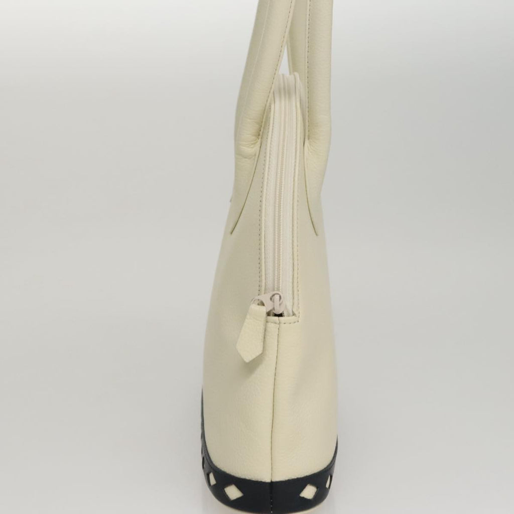 Saint Laurent Vintage Handbag Leather White Leather Handbag (Authentic Pre-Loved)