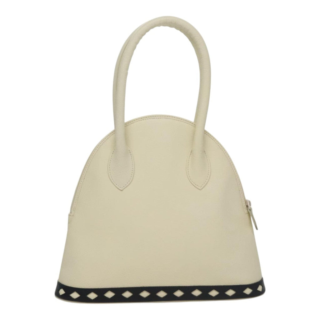 Saint Laurent Vintage Handbag Leather White Leather Handbag (Authentic Pre-Loved)