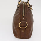 Saint Laurent Muse Dome Bag Leather Brown Leather Handbag (Authentic Pre-Loved)