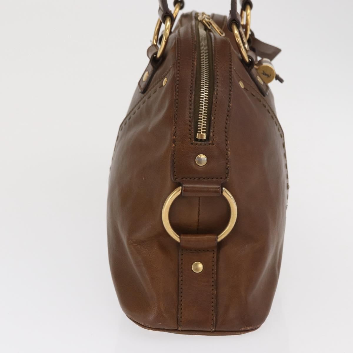 Saint Laurent Muse Dome Bag Leather Brown Leather Handbag (Authentic Pre-Loved)