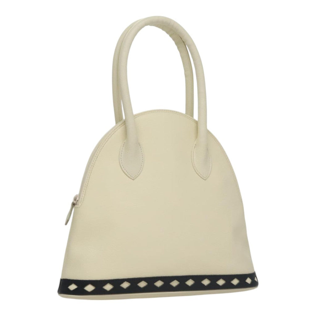 Saint Laurent Vintage Handbag Leather White Leather Handbag (Authentic Pre-Loved)