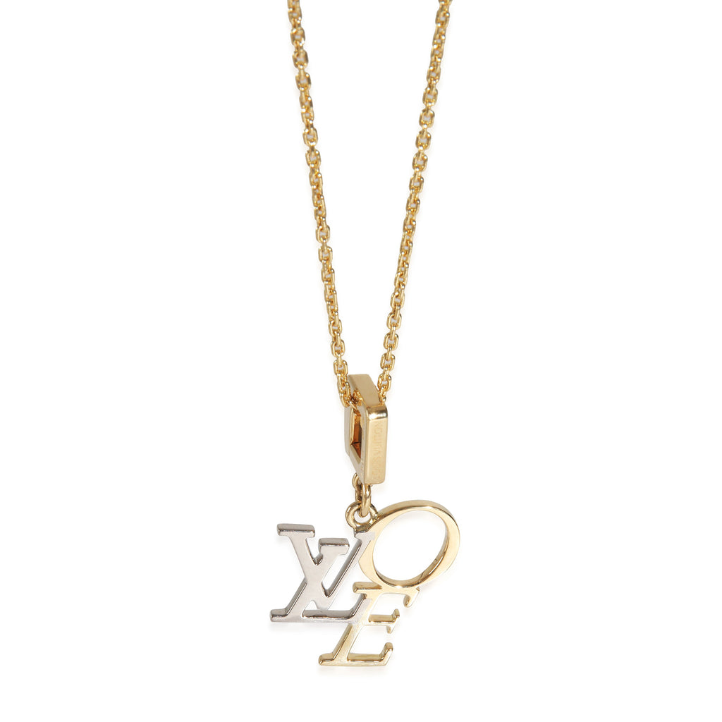Louis Vuitton White Gold & Yellow Gold  LOVE Pendant
