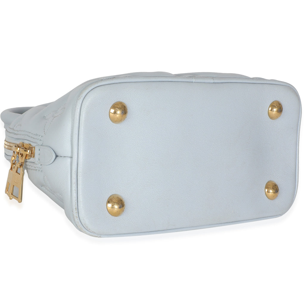 Louis Vuitton Blue Glacier Bubblegram Calfskin Alma BB