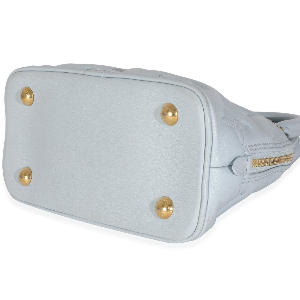 Louis Vuitton Blue Glacier Bubblegram Calfskin Alma BB