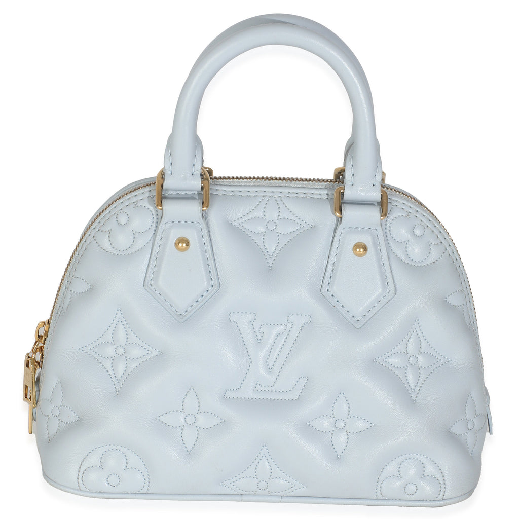 Louis Vuitton Blue Glacier Bubblegram Calfskin Alma BB