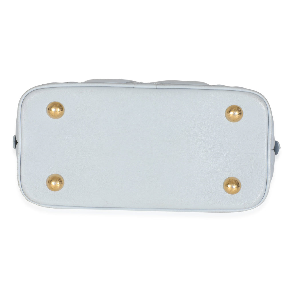 Louis Vuitton Blue Glacier Bubblegram Calfskin Alma BB