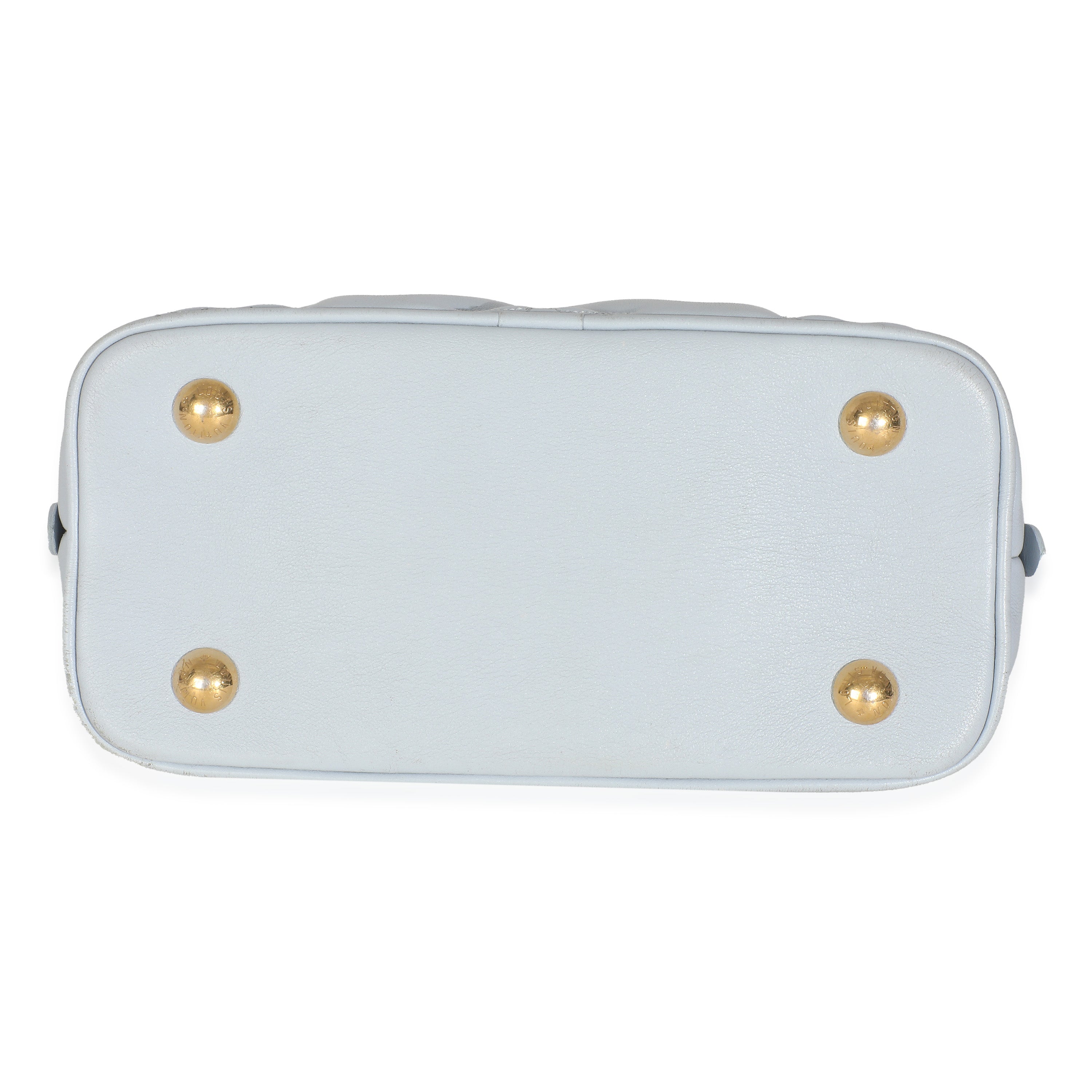 Louis Vuitton Blue Glacier Bubblegram Calfskin Alma BB