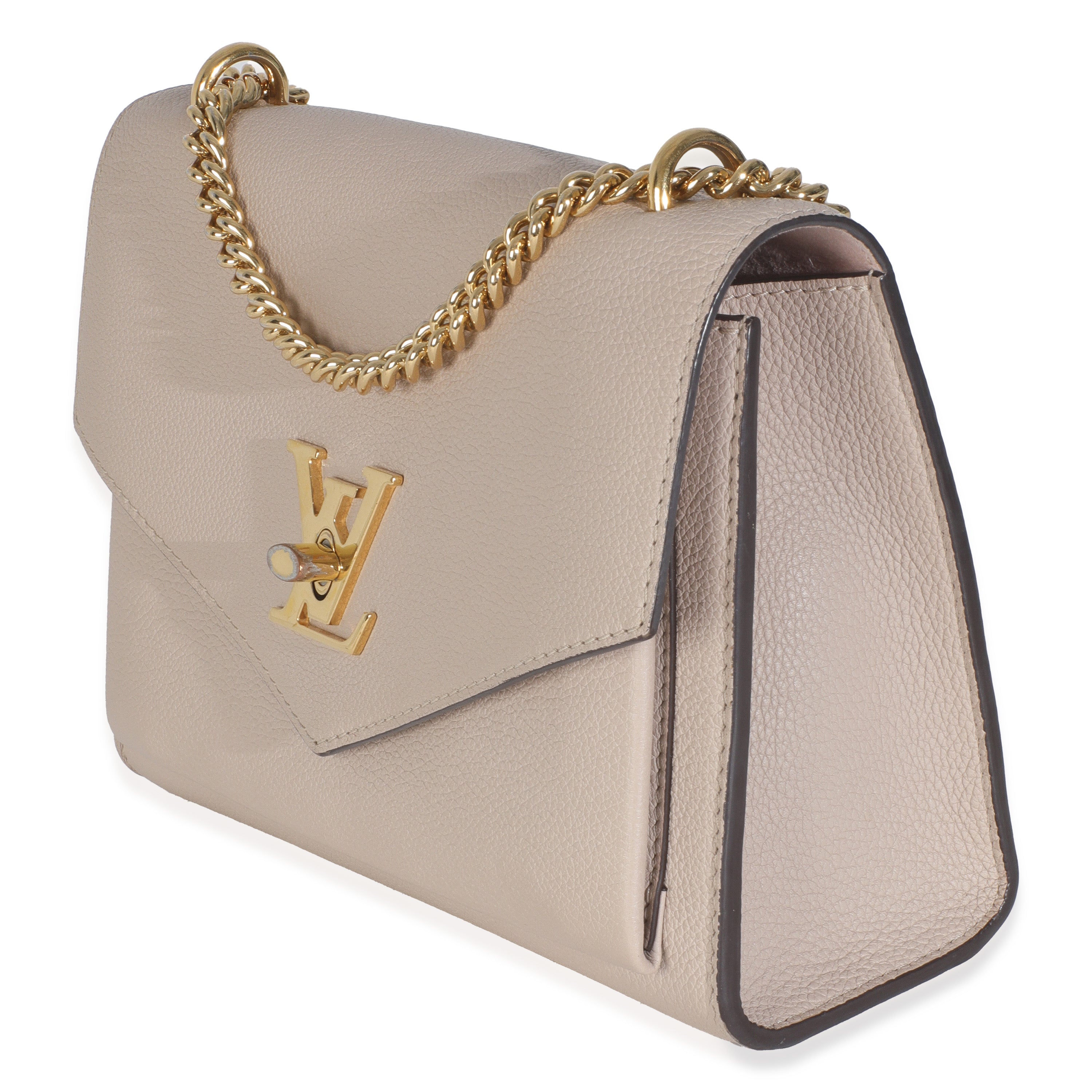 Louis Vuitton Pink Calfskin Mylockme Chain Bag BB