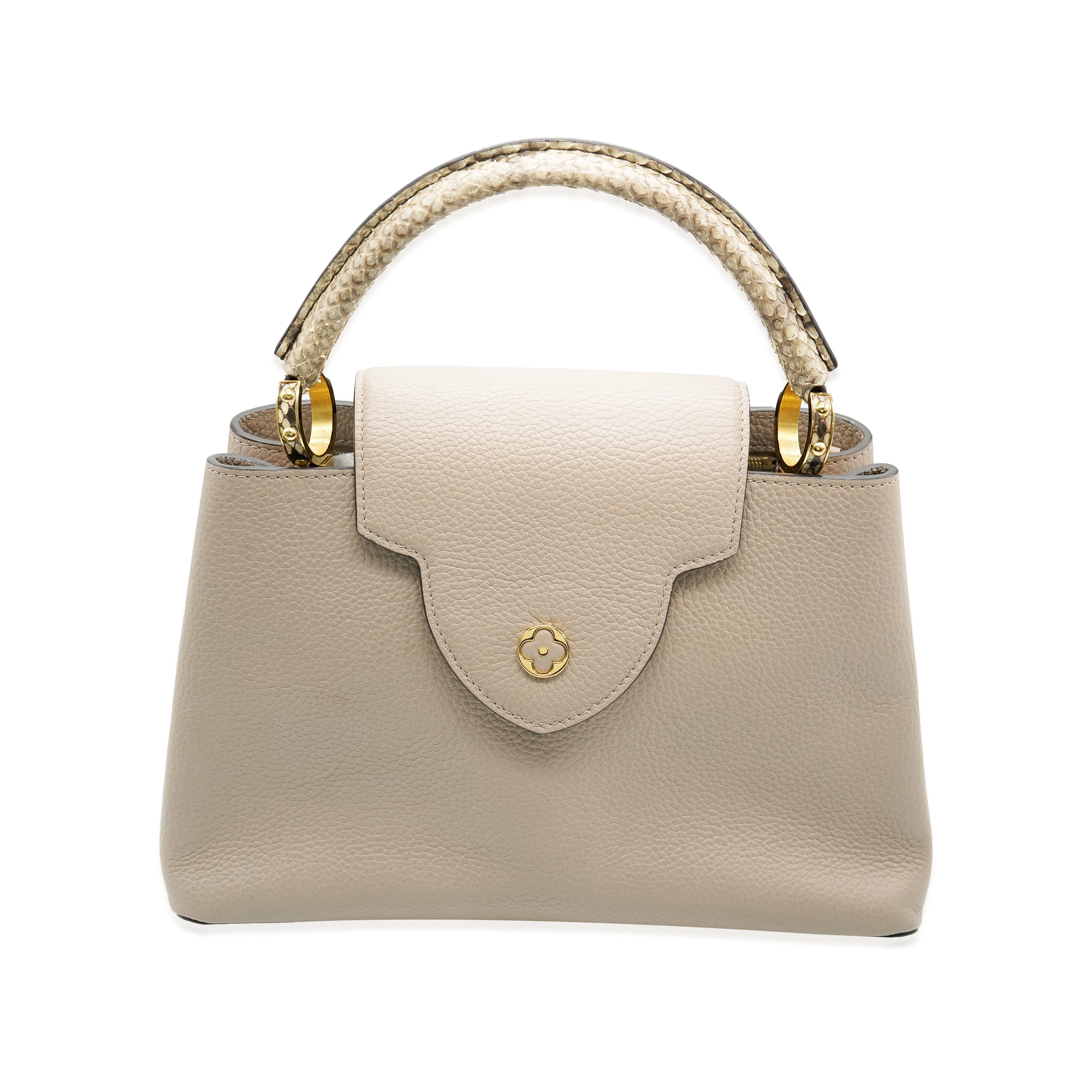 Louis Vuitton Galet Python Taurillon Capucines MM