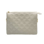 Louis Vuitton Cream Puffy Lambskin Monogram Coussin PM