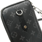 Louis Vuitton Reverse Monogram Eclipse Canvas Double Phone Pouch NM