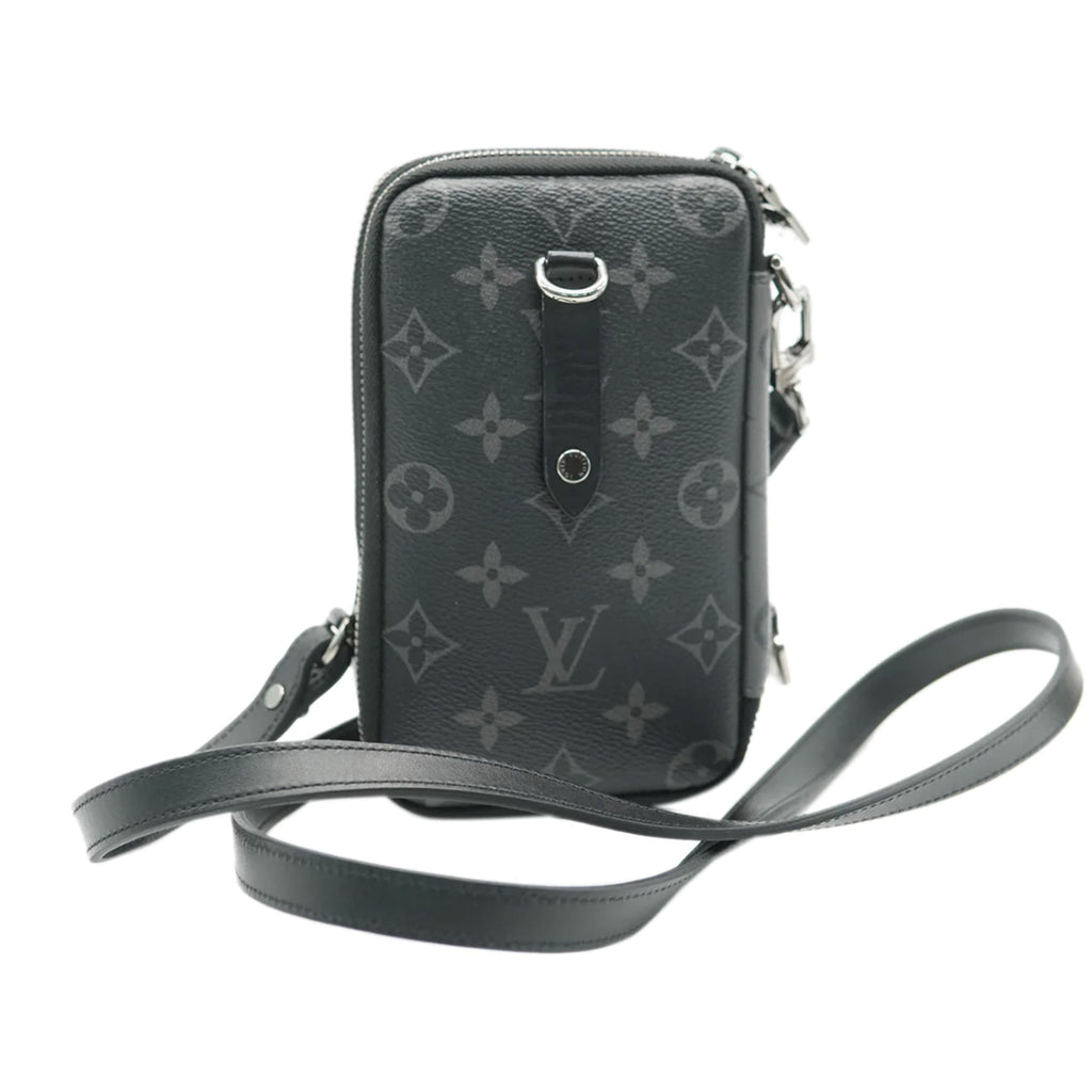 Louis Vuitton Reverse Monogram Eclipse Canvas Double Phone Pouch NM