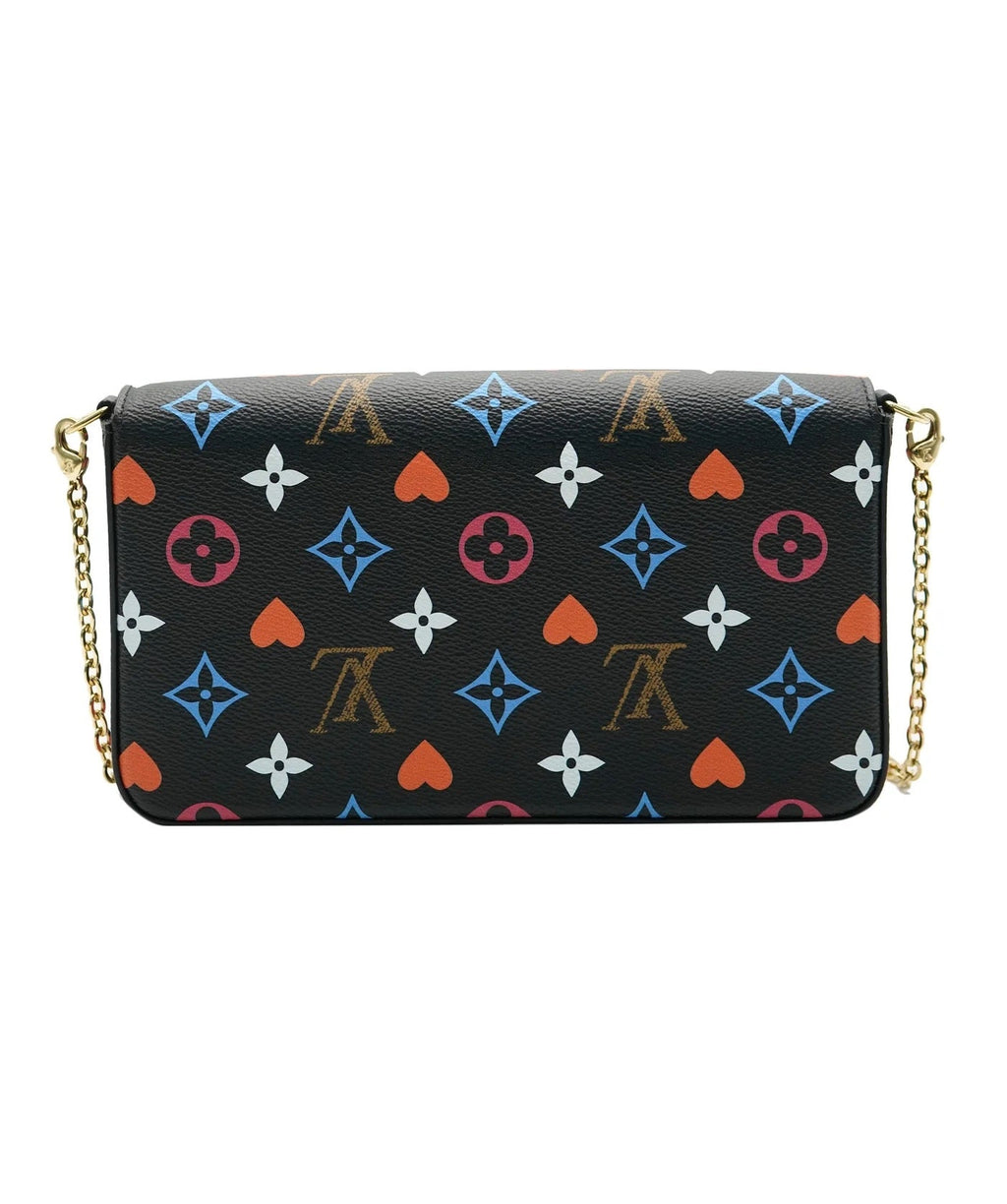 Louis Vuitton Black Multicolor Monogram Canvas Game On Felicie Pochette