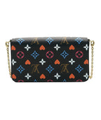 Louis Vuitton Black Multicolor Monogram Canvas Game On Felicie Pochette
