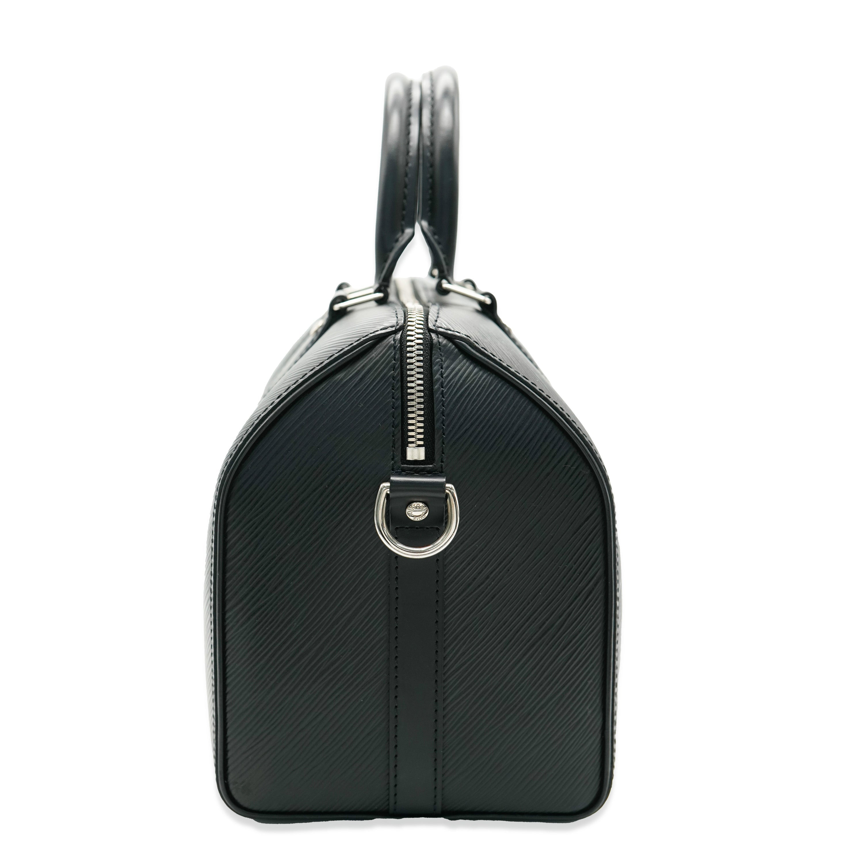 Louis Vuitton Black Epi Speedy Bandouliere 25