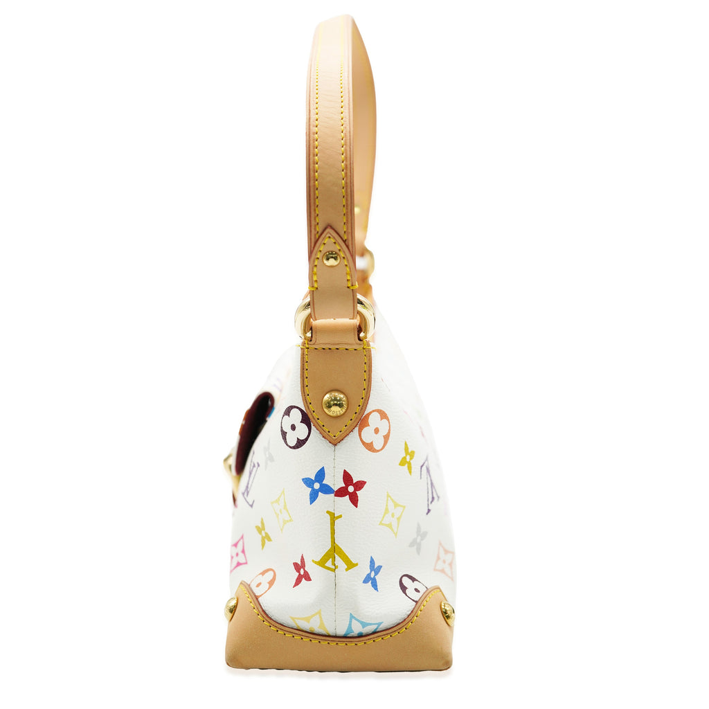 Louis Vuitton White Multicolor Monogram Canvas Eliza