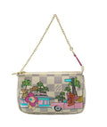 Louis Vuitton Damier Azur Canvas Christmas Animation Mini Pochette Accessories