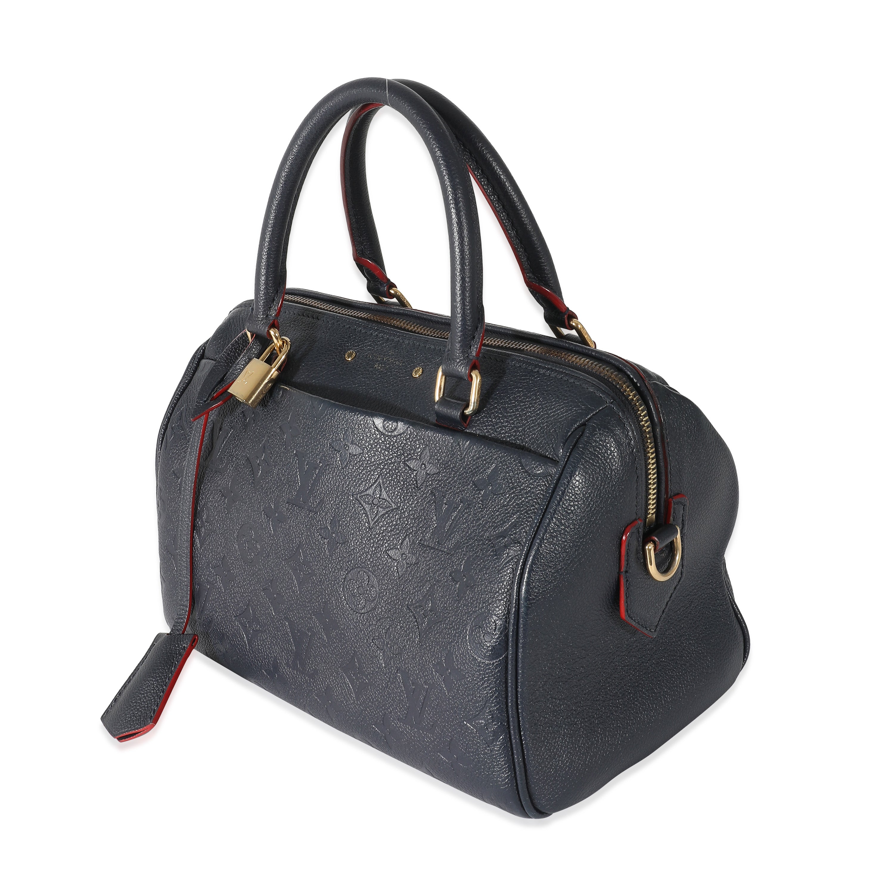 Louis Vuitton Louis Vuitton Marine Rouge Monogram Empreinte Speedy Bandoulière 25 NM