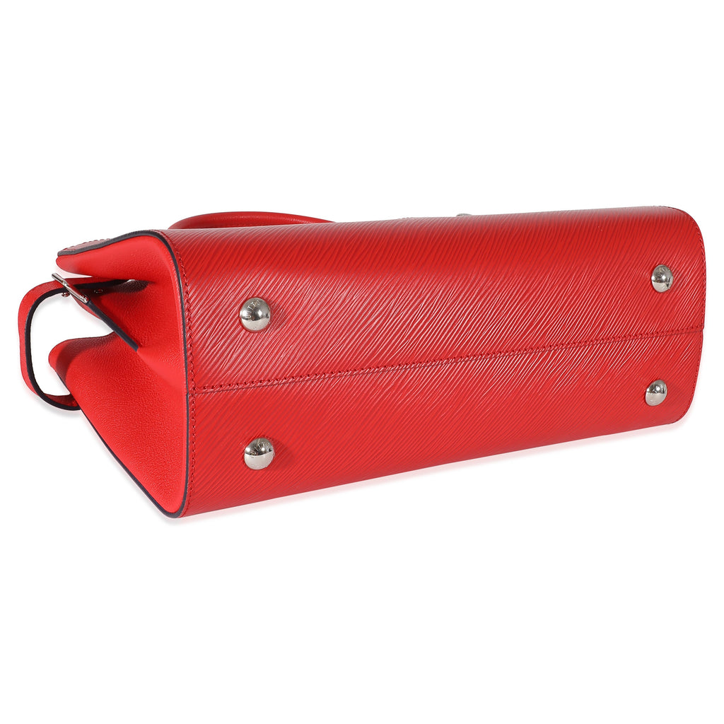 Louis Vuitton Louis Vuitton Red Epi Leather Twisted Tote Bag