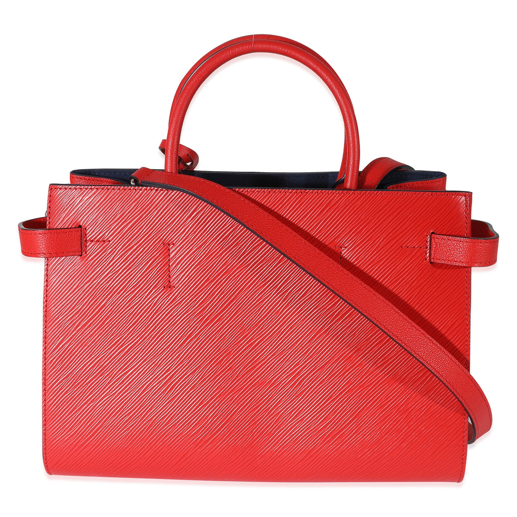 Louis Vuitton Louis Vuitton Red Epi Leather Twisted Tote Bag