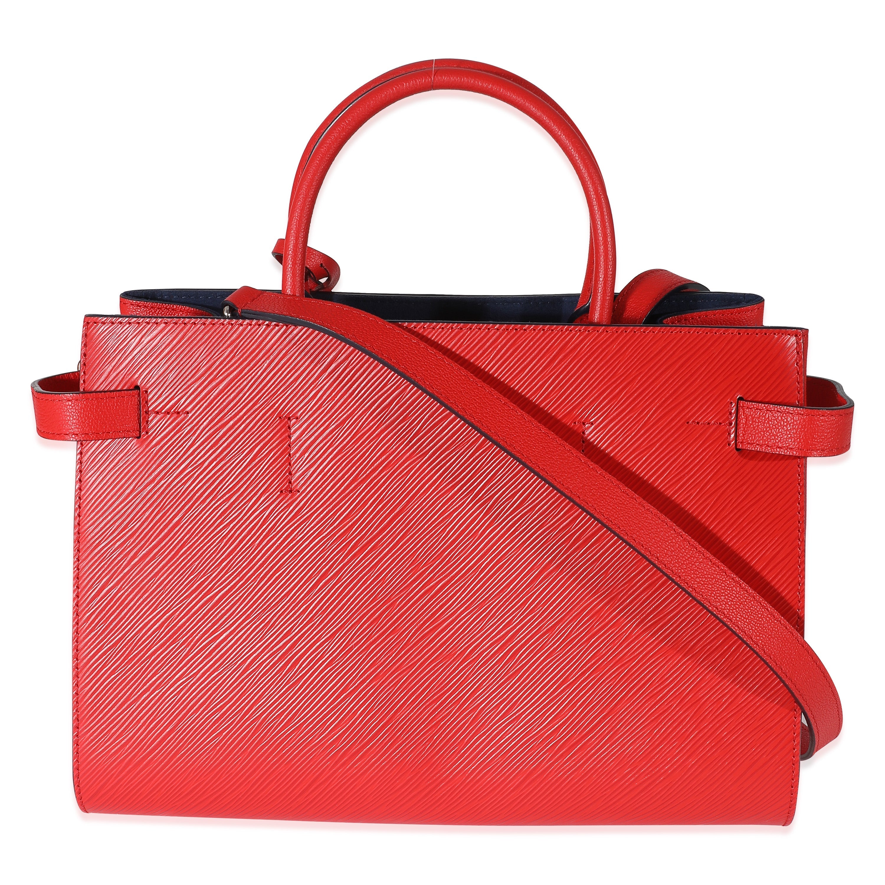 Louis Vuitton Louis Vuitton Red Epi Leather Twisted Tote Bag
