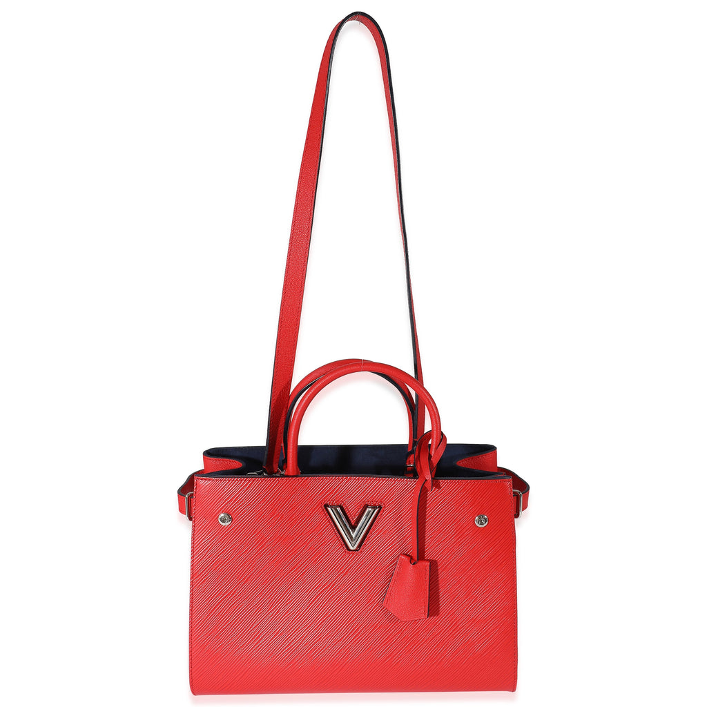 Louis Vuitton Louis Vuitton Red Epi Leather Twisted Tote Bag