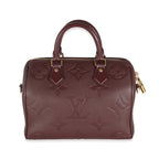 Louis Vuitton Wine Monogram Giant Empreinte Speedy Bandouliere 25