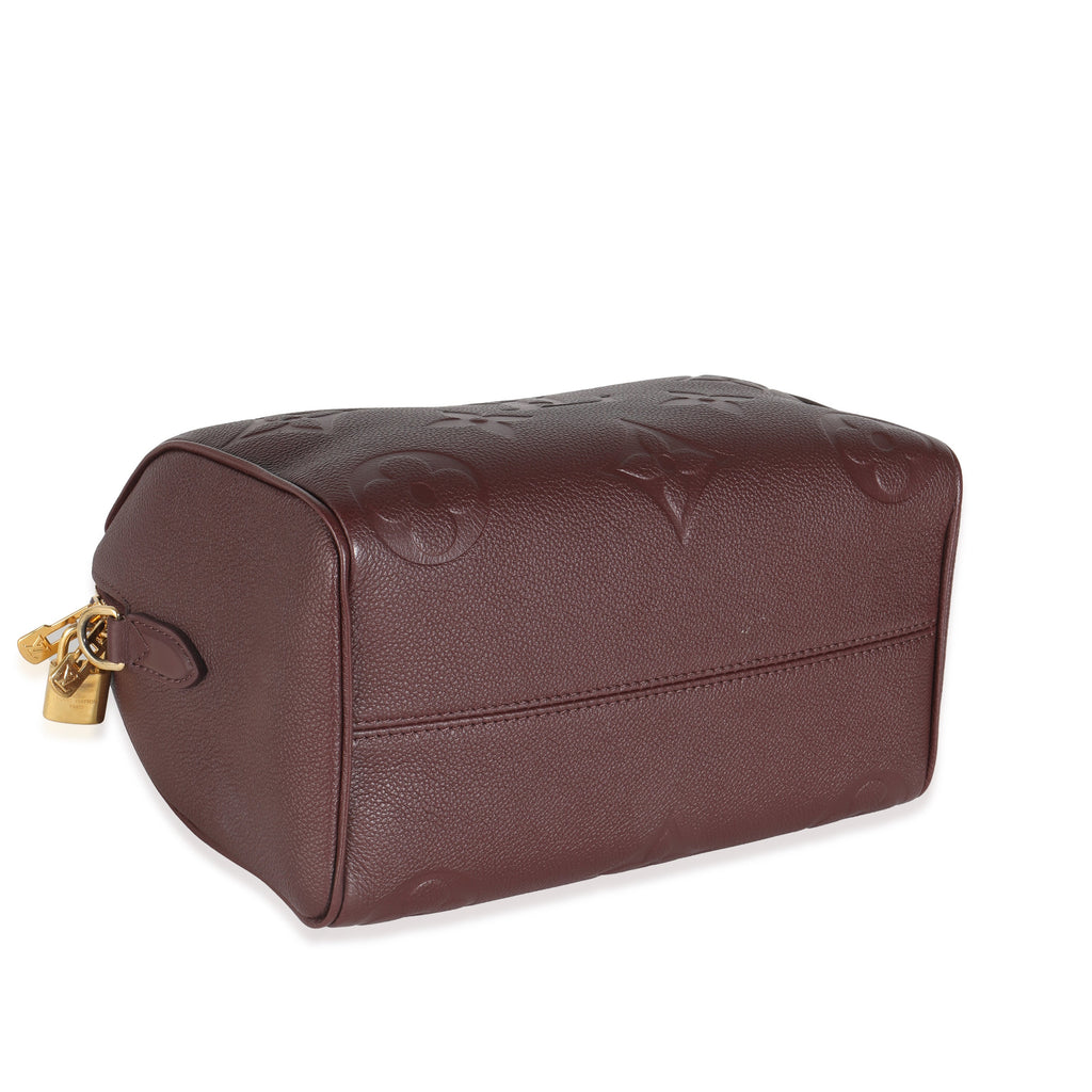 Louis Vuitton Wine Monogram Giant Empreinte Speedy Bandouliere 25