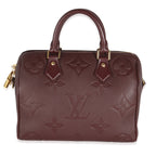 Louis Vuitton Wine Monogram Giant Empreinte Speedy Bandouliere 25
