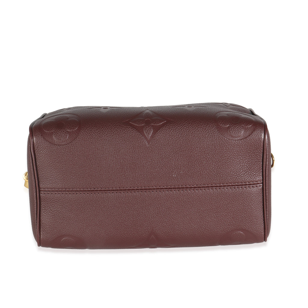 Louis Vuitton Wine Monogram Giant Empreinte Speedy Bandouliere 25