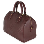 Louis Vuitton Wine Monogram Giant Empreinte Speedy Bandouliere 25