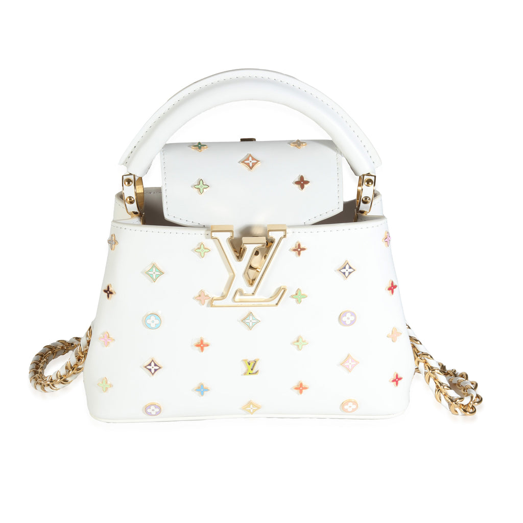 Louis Vuitton x TM White Taurillon Mini Capucines